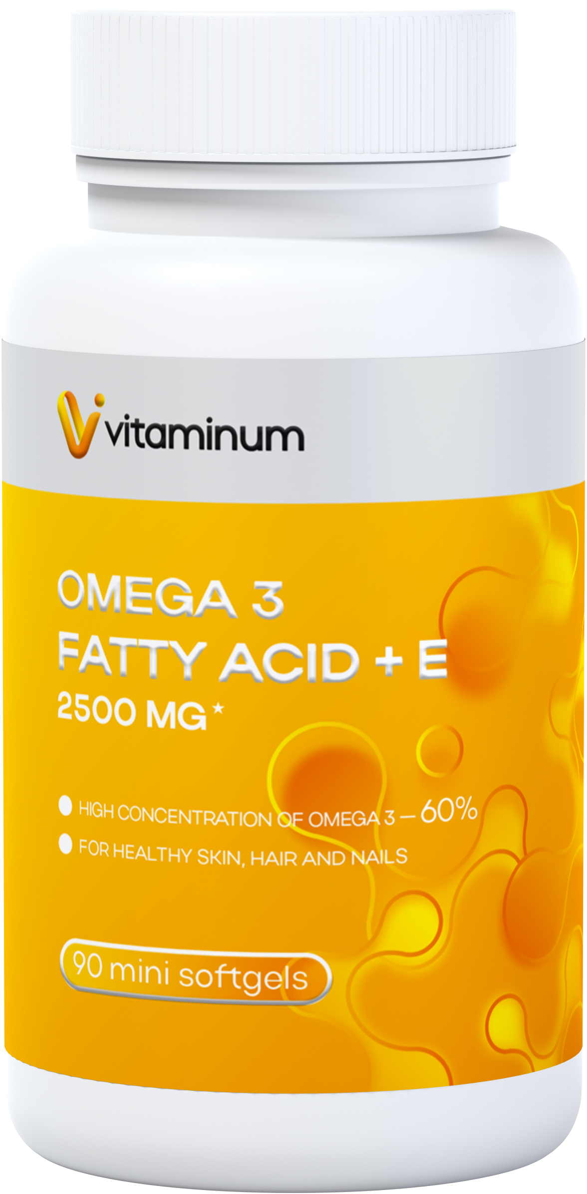  Vitaminum ОМЕГА 3 60% + витамин Е (2500 MG*) 90 капсул 700 мг   в Инте